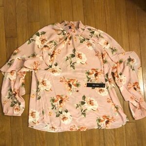 Moa Moa Blouse with Floral Pattern Large